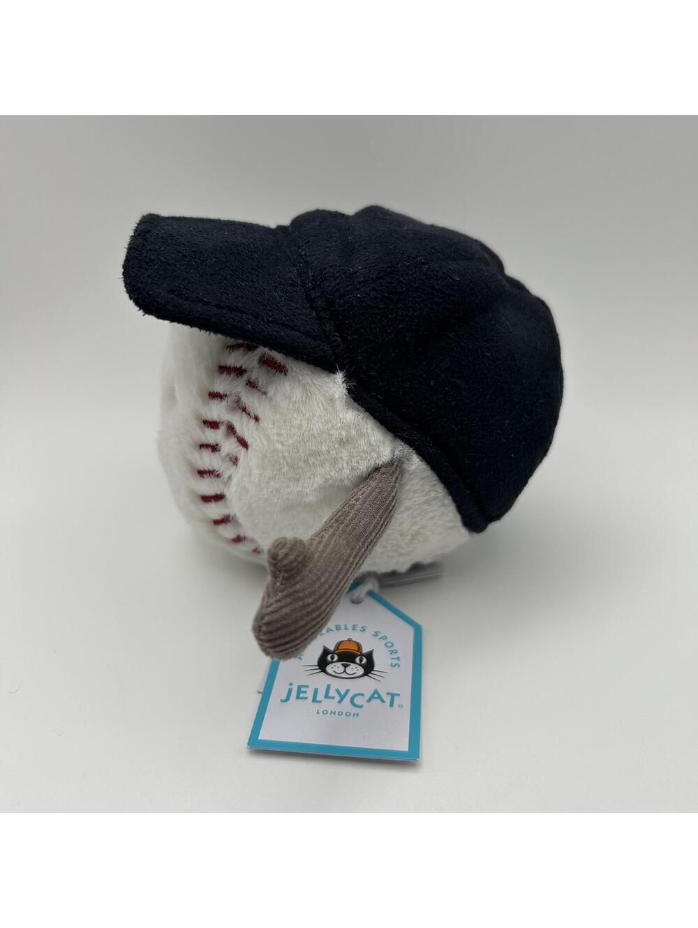 Jellycat Amuseable Sports Baseball Plush 4" With Cap New With Tags Authentic - Picture 2 of 6